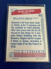 Back | Rollie Fingers Baseball Cards 1992 Ziploc