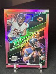 Justin Fields, Khalil Mack [Pink] #XO-14 Football Cards 2021 Panini Contenders Optic Xs and Os Prices