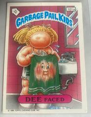 Dee Faced #101A Garbage Pail Kids 1986 Mini Prices