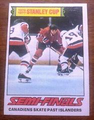 Semi Finals [Canadiens Skate Past Islanders] #262 Hockey Cards 1977 Topps Prices