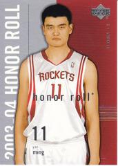 Yao Ming Basketball Cards 2003 Upper Deck Honor Roll Prices