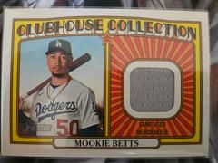 Mookie Betts Clubhouse Collection Relics #CCR-MB Baseball Cards 2021 Topps Heritage Clubhouse Collection Relics Prices