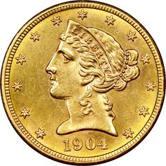 1904 S Coins Liberty Head Half Eagle Prices