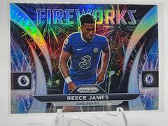 Reece James [Silver] Soccer Cards 2022 Panini Prizm Premier League Fireworks Prices