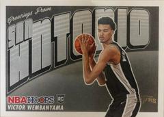 2023-24 Panini NBA Hoops Victor Wembanyama Rookie Card #1 Rookie Greetings