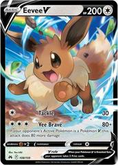 Pokemon Evoli V Eevee SWSH065 Gold Steel Metal Custom Card Proxy