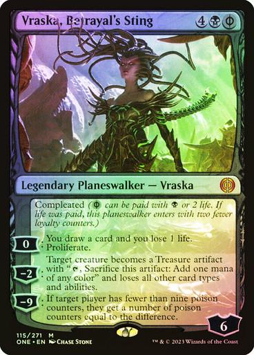 Vraska, Betrayal's Sting [Foil] #115 Magic Phyrexia: All Will Be One