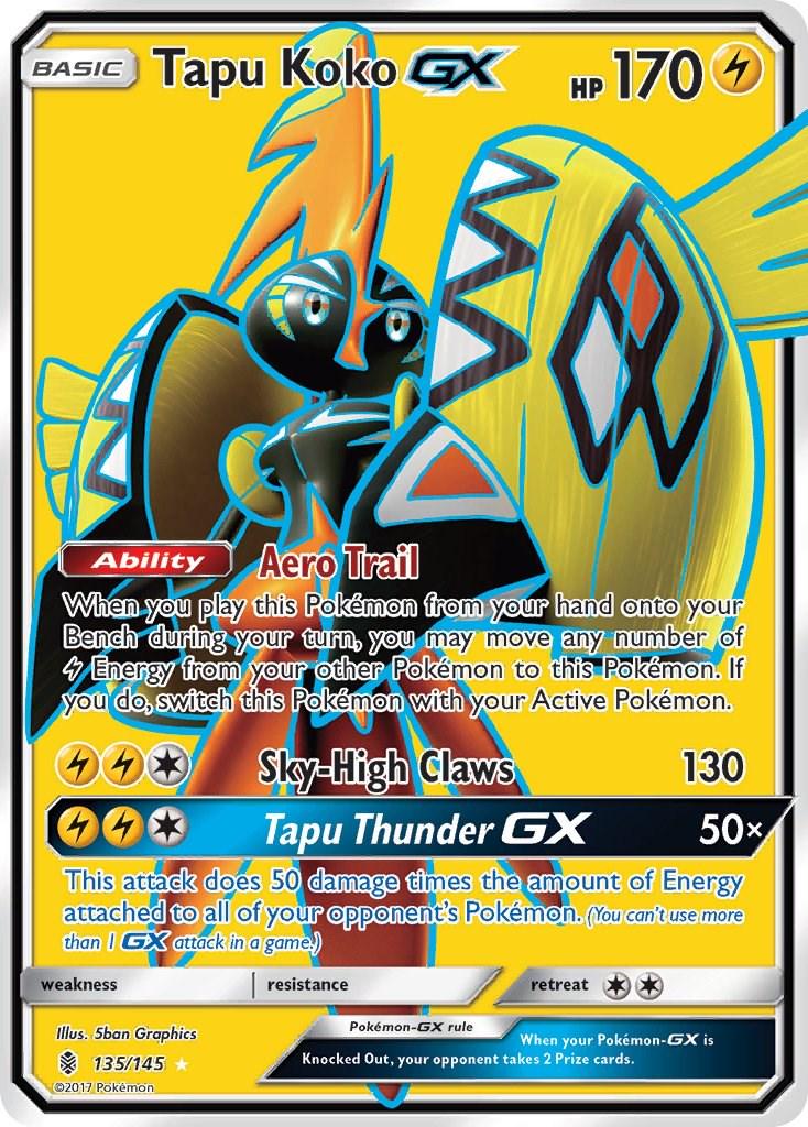 Tapu Koko GX #135 Pokemon Guardians Rising