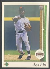Jose Uribe [Birthday Error] #181 Baseball Cards 1989 Upper Deck Prices