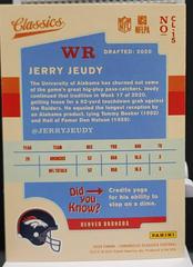 Back Of Card | Jerry Jeudy Football Cards 2020 Panini Chronicles Classics