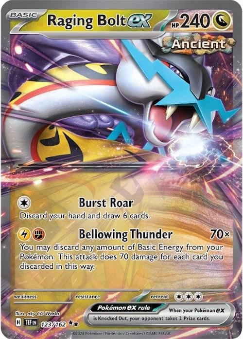 Raging Bolt ex #123 Pokemon Temporal Forces