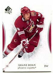 Shane Doan #51 Hockey Cards 2007 SP Authentic Prices