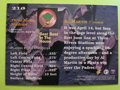 Reverse | Best Seat in the House [Al Martin] Baseball Cards 1995 Stadium Club
