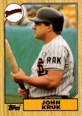 John Kruk #123 Baseball Cards 1987 Topps Prices