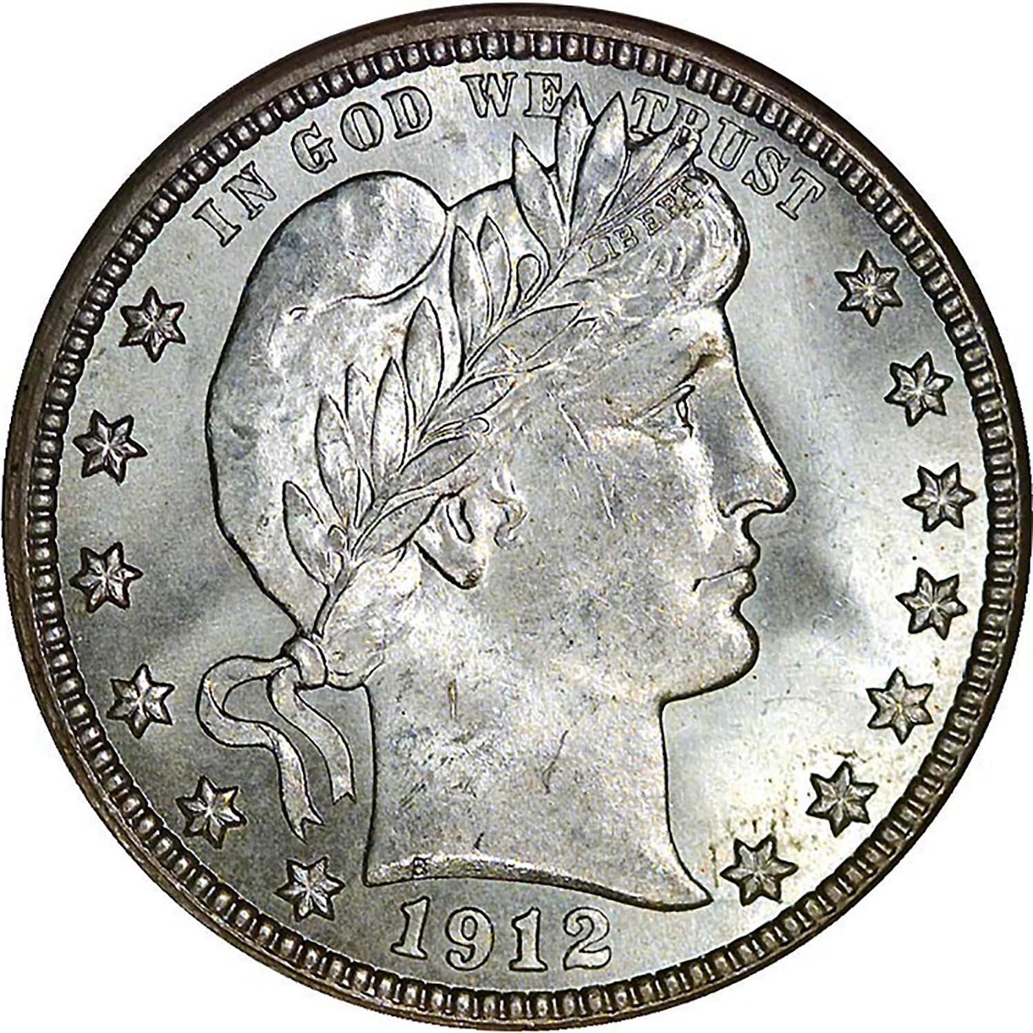 1912 S Coins Barber Quarter