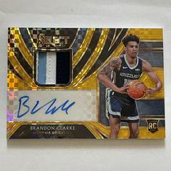 Brandon Clarke [Gold] Basketball Cards 2019 Panini Select Rookie Jersey Autographs Prices