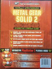Back Cover | Totally Unauthorized Metal Gear Solid 2 Sons of Liberty Strategy Guide
