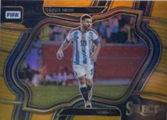 Lionel Messi [Gold] Soccer Cards 2022 Panini Select FIFA Prices