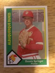 Dennis Springer #12 Baseball Cards 1990 CMC Albuquerque Dukes Prices