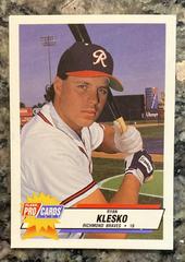 Ryan Klesko #2 Baseball Cards 1993 Fleer ProCards Triple A League All Stars Prices