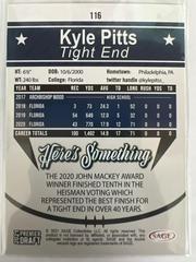 Back | Kyle Pitts Football Cards 2021 Sage Premier Draft