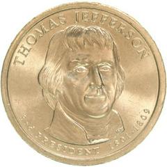 2007 P [SMS THOMAS JEFFERSON] Coins Presidential Dollar Prices