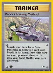 Brock's Training Method [1st Edition] #106 Pokemon Gym Heroes Prices