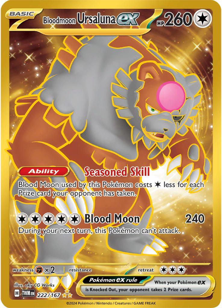 Bloodmoon Ursaluna ex #222 Pokemon Twilight Masquerade