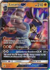 Carte Pokémon Lucario GX SM100 de la série Promos Soleil et Lune