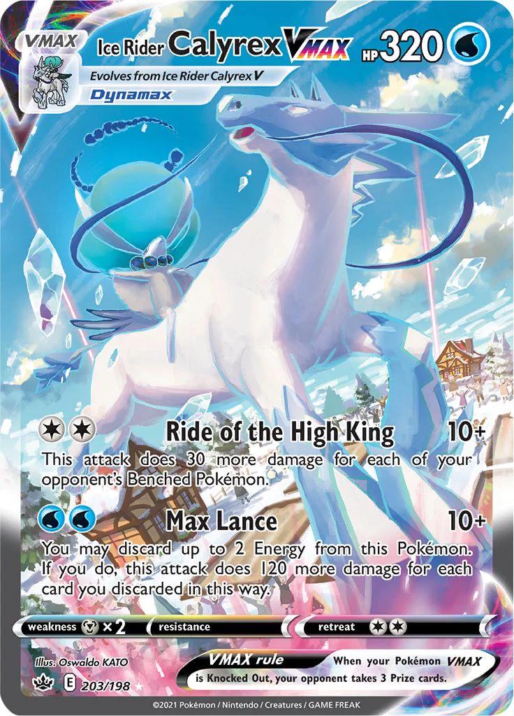 Ice Rider Calyrex VMAX 203 Prices Pokemon Chilling Reign Pokemon Cards