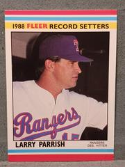 Larry Parrish Baseball Cards 1988 Fleer Record Setters Prices