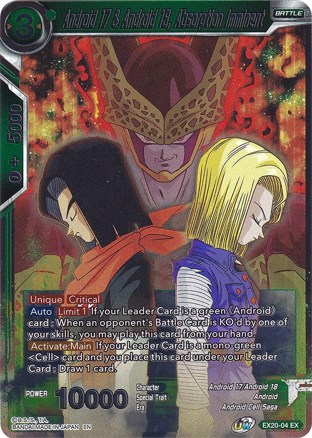 Android 17 & Android 18, Absorption Imminent [Foil] EX20-04 Dragon Ball Super Expansion Set: Ultimate Deck 2022