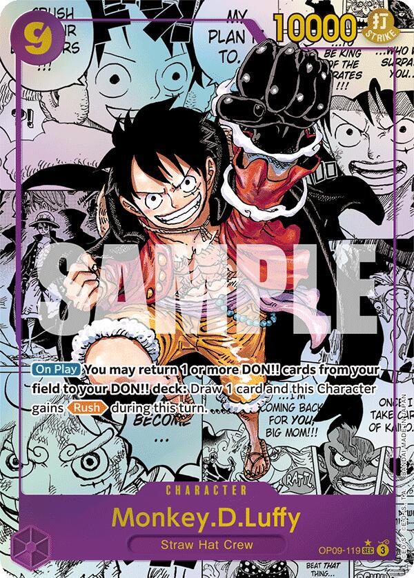 Monkey.D.Luffy [Parallel Foil] OP09-119 One Piece Emperors in the New World