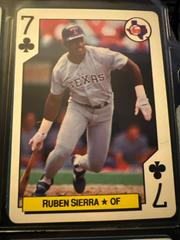 Ruben Sierra [7 of Clubs] Baseball Cards 1992 U.S. Playing Card All Stars Prices
