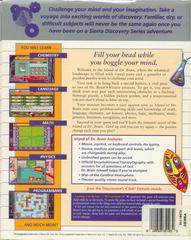 Back Cover | The Island of Dr. Brain [Sierra Discovery Series Release] PC Games