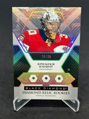 Spencer Knight [Triple] Hockey Cards 2021 Upper Deck Black Diamond Rookie Relic Prices