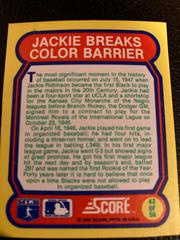 Jackie Breaks Color Barrier Baseball Cards 1988 Score Magic Motion Great Moments in Baseball Prices
