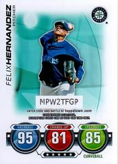 Felix Hernandez [Code Cards] #NNO Baseball Cards 2010 Topps Attax Prices