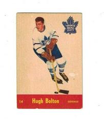 Hugh Bolton #14 Hockey Cards 1955 Parkhurst Quaker Oats Prices