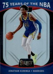 Jonathan Kuminga #72 Basketball Cards 2021 Panini Select 75 Years of the NBA Prices