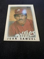 Juan Samuel #54 Baseball Cards 1986 Topps Mini League Leaders Prices