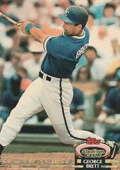 George Brett [F on Back] #609 Baseball Cards 1992 Stadium Club Prices