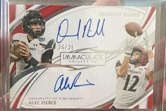Desmond Ridder, Alec Pierce Football Cards 2022 Panini Immaculate Collegiate Dual Autographs Prices