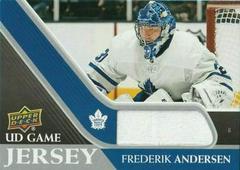 Frederik Andersen #GJ-FA	 Hockey Cards 2020 Upper Deck UD Game Jersey Prices