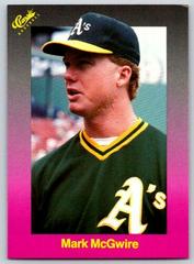 Mark McGwire #190 Baseball Cards 1989 Classic Travel Update II Prices