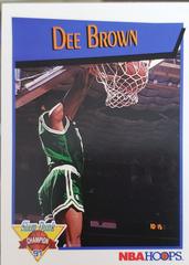 Dee Brown #VI Basketball Cards 1991 Hoops Slam Dunk Prices