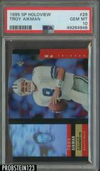 Troy Aikman [Die Cut] Football Cards 1995 SP Holoview Prices