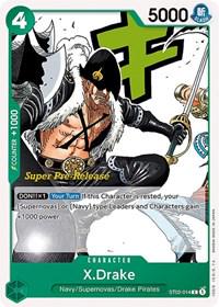 X.Drake [Super Pre-release] ST02-014 One Piece Starter Deck 2: Worst Generation