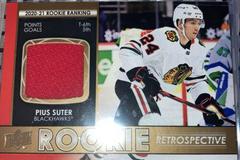 Pius Suter [Jersey] #RR-11 Hockey Cards 2021 Upper Deck Rookie Retrospective Prices