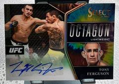 Tony Ferguson [Tie Dye Prizms] #OA-TFG Ufc Cards 2021 Panini Select UFC Octagon Action Signatures Prices